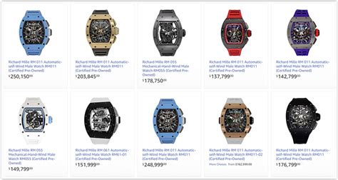 ceasuri richard mille|richard mille price list.